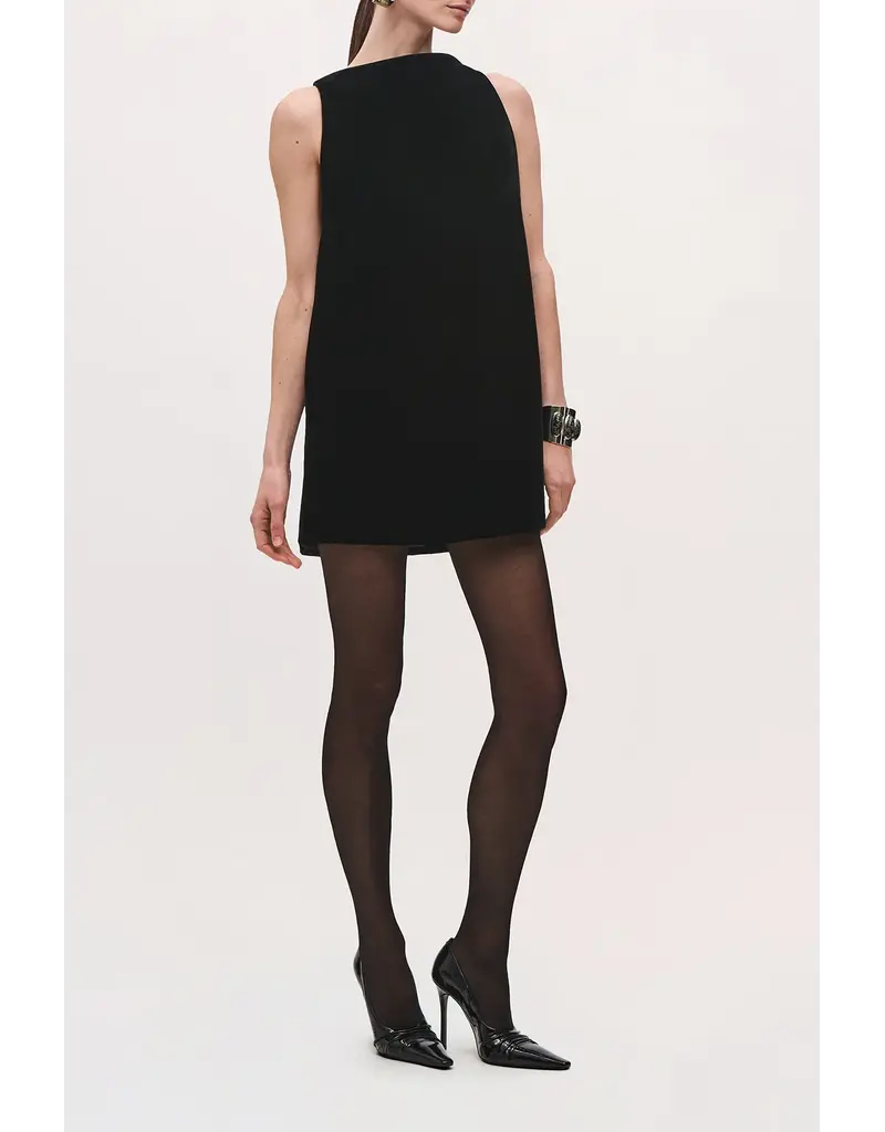 BRANDON MAXWELL THE SABLE MINI DRESS W BACK MANTLE