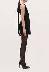 BRANDON MAXWELL THE SABLE MINI DRESS W BACK MANTLE