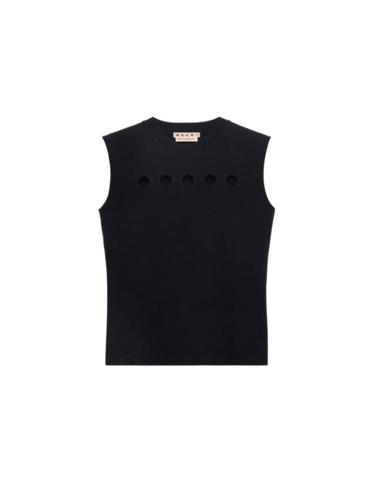 Marni SLEEVELESS CUTOUT T-SHIRT