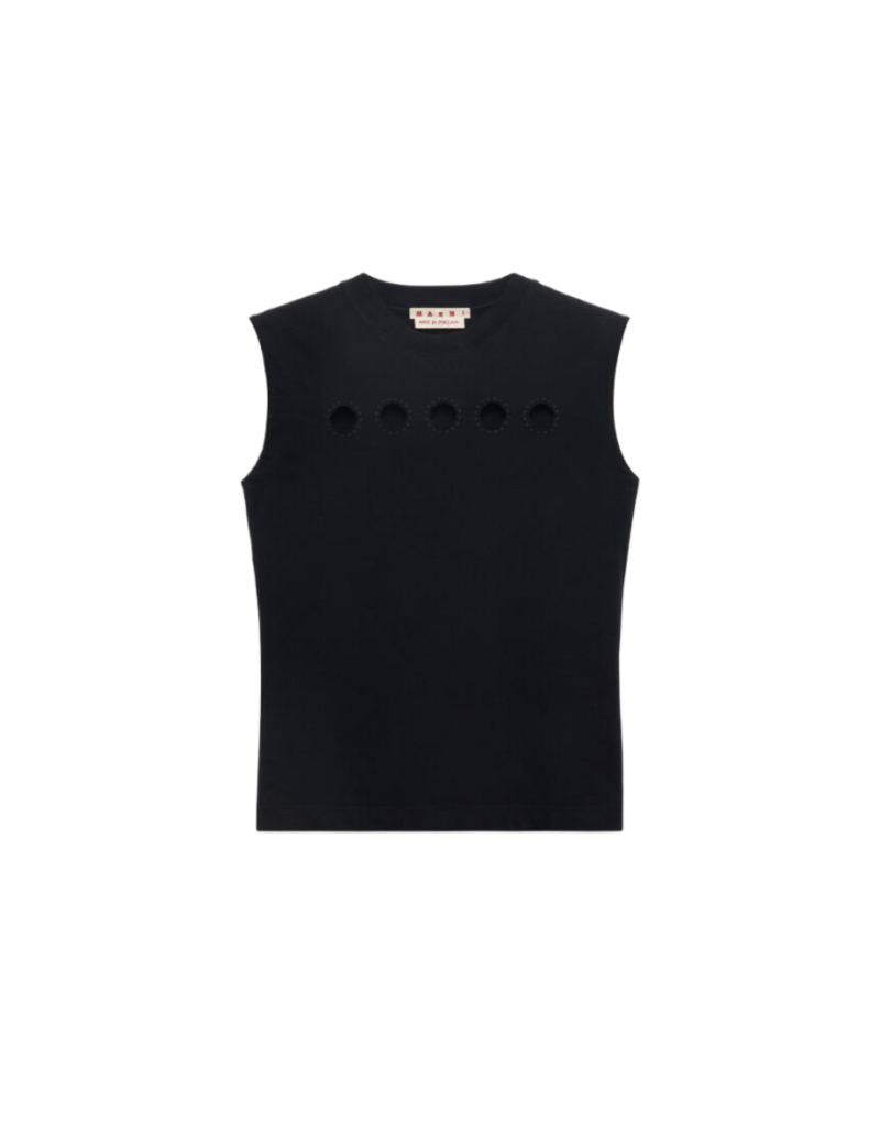 Marni SLEEVELESS CUTOUT T-SHIRT