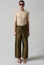 CHAN LUU TECHNO TAFFETA BARREL PANT