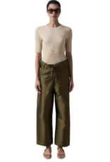 CHAN LUU TECHNO TAFFETA BARREL PANT