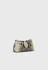 TOTEME Mini T-Lock Python-Embossed Clutch