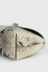 TOTEME Mini T-Lock Python-Embossed Clutch