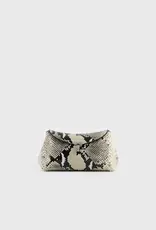 TOTEME Mini T-Lock Python-Embossed Clutch
