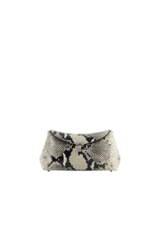 TOTEME Mini T-Lock Python-Embossed Clutch
