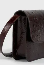 TOTEME T-Lock Ostrich-embossed Crossbody
