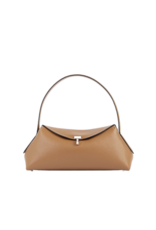 TOTEME T-LOCK GRAINED LEATHER SHOULDER