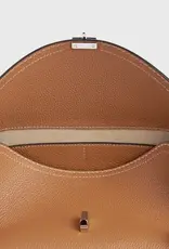 TOTEME T-LOCK GRAINED LEATHER SHOULDER