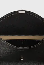 TOTEME T-LOCK GRAINED LEATHER SHOULDER