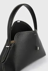 TOTEME T-LOCK GRAINED LEATHER SHOULDER