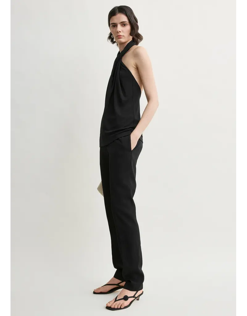 TOTEME TWISTED JERSEY HALTER TOP