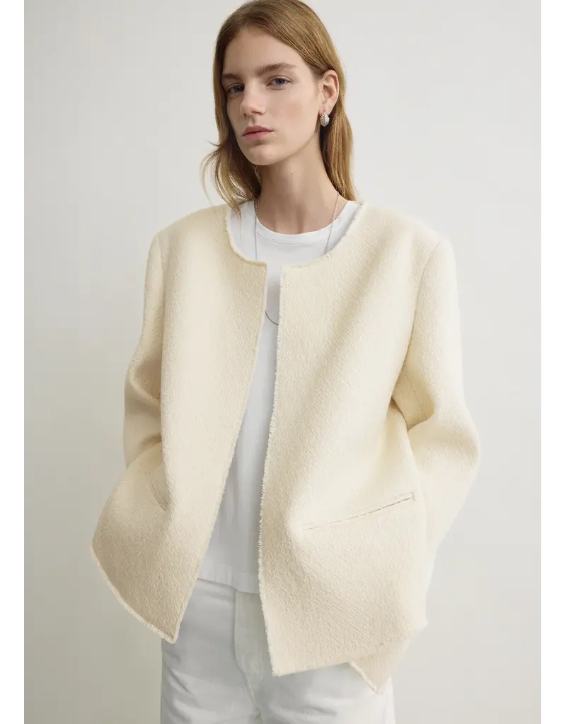 TOTEME Open Front Bouclé Blazer