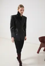 LA PISCINE LEATHER BLAZER
