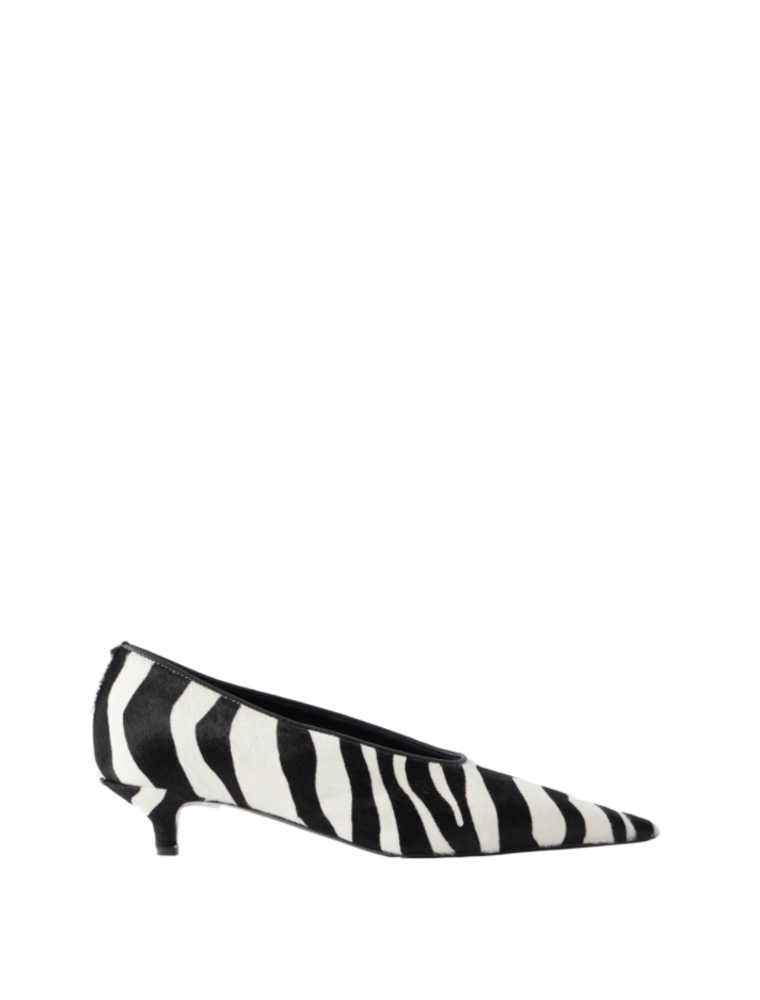TOTEME Sharp Pony Hair Kitten Pumps