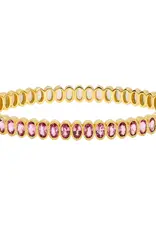 Three Stories Jewelry DOUBLE SIDED OVAL TOURMALINE OPAL BANGLE