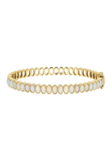 Three Stories Jewelry DOUBLE SIDED OVAL TOURMALINE OPAL BANGLE