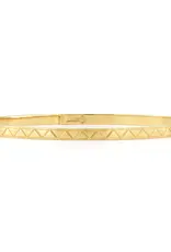 Three Stories Jewelry ENGRAVED PYRAMID ETERNITY BANGLE