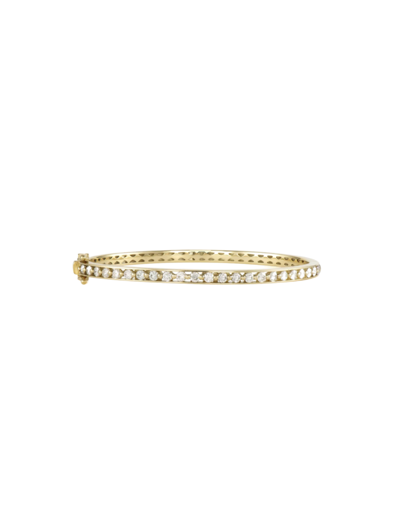 Three Stories Jewelry CLASSIC PRONG SET DIAMOND BANGLE