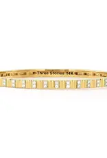 Three Stories Jewelry RAINBOW & DIAMOND RUFFLE BANGLE