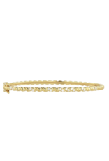 Three Stories Jewelry NARROW RUFFLED DIAMOND BANGLE