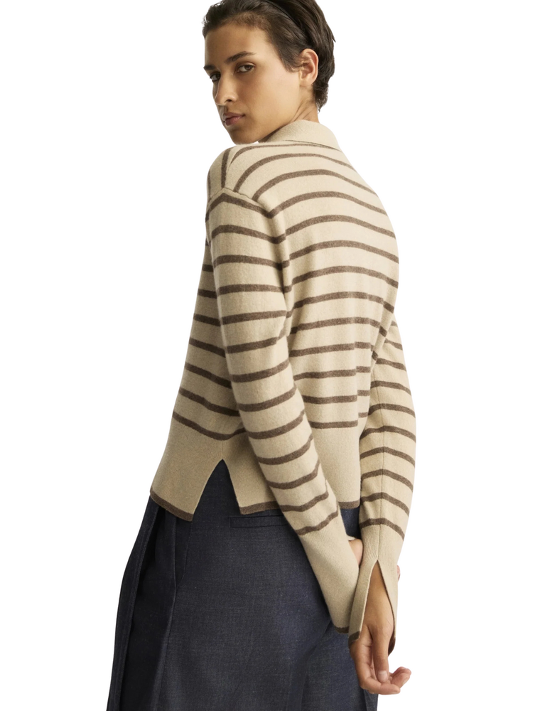 ARLO MOTT BROOME STRIPED POLO