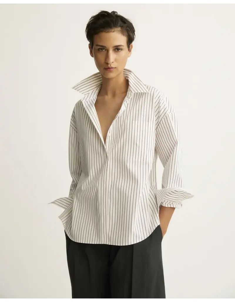 ARLO MOTT WATTS SRIPED SIDE BUTTON SHIRT