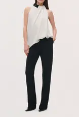 BRANDON MAXWELL THE HAZE TOP W EMBROIDERED DETAIL
