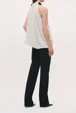 BRANDON MAXWELL THE HAZE TOP W EMBROIDERED DETAIL