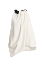 BRANDON MAXWELL THE HAZE TOP W EMBROIDERED DETAIL