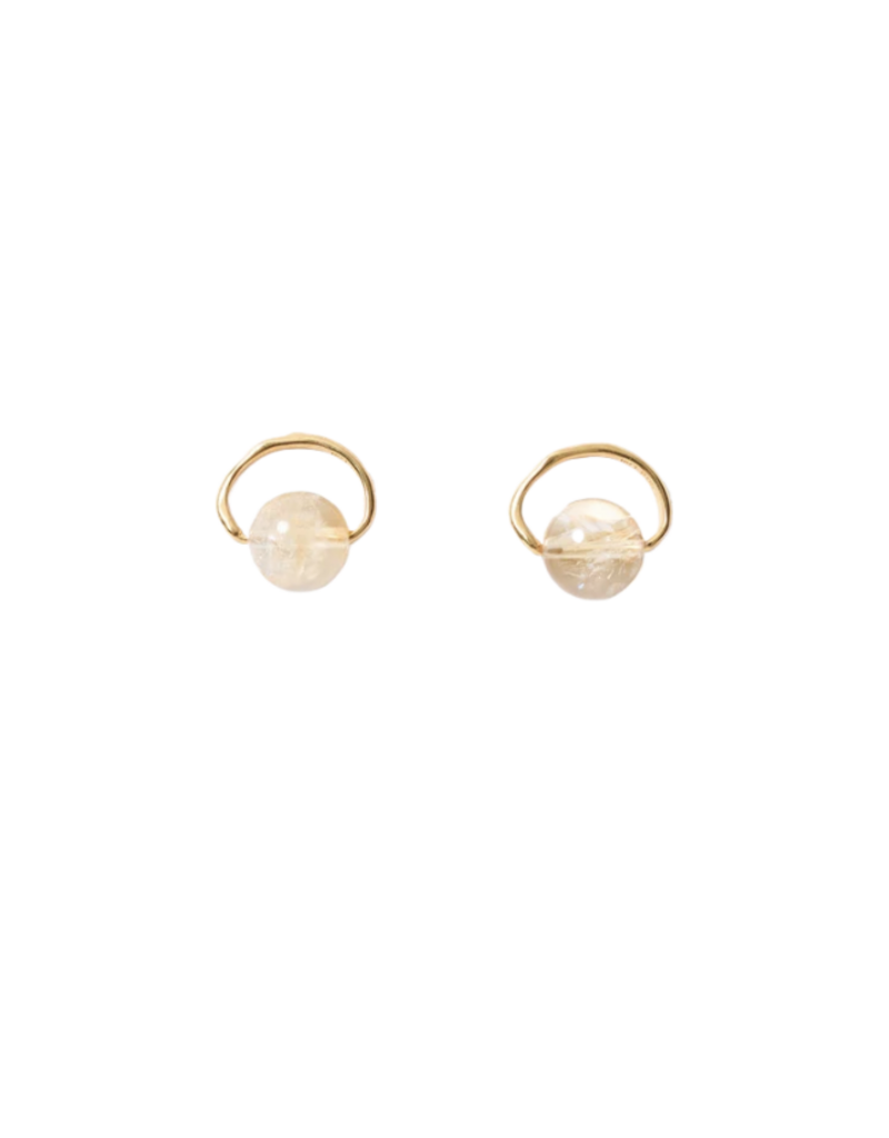 CHAN LUU HALO HOOP STUDS