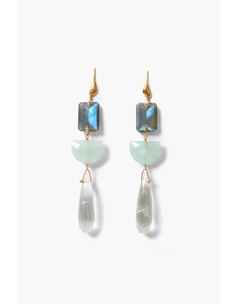 CHAN LUU LABYRINTH DUO EARRINGS
