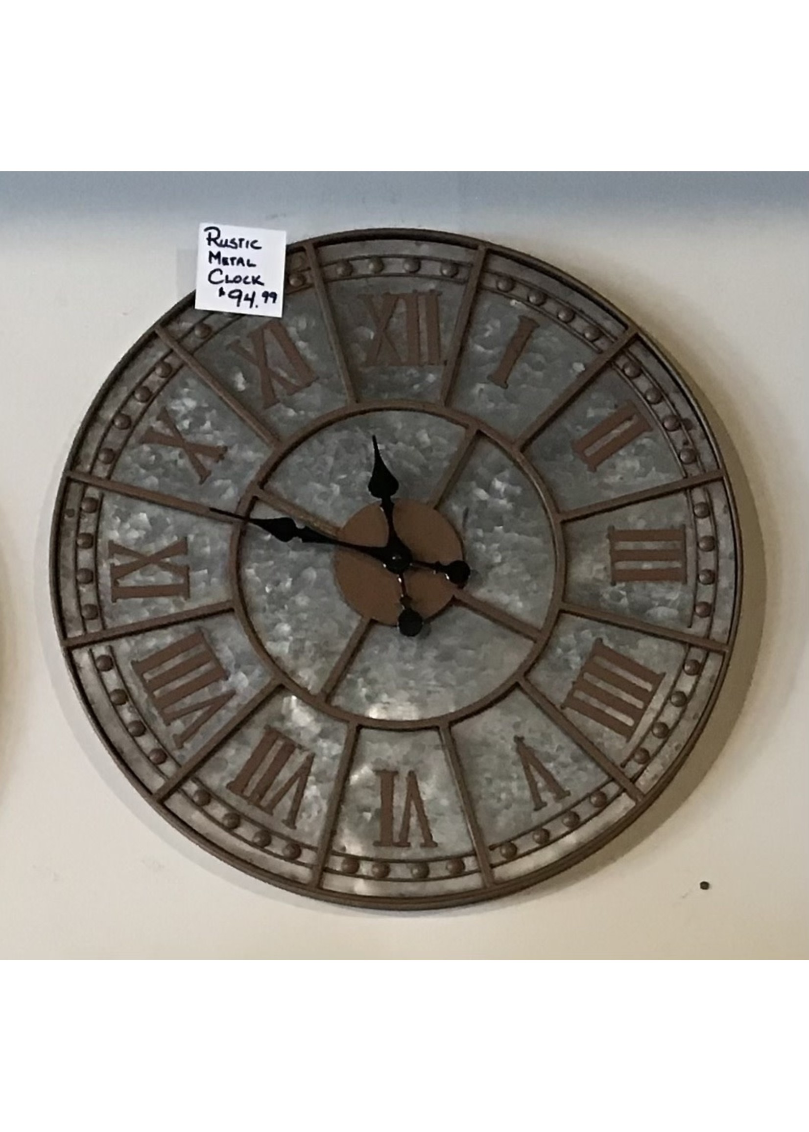 Rustic Metal Clock