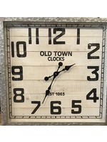 Old Town Metal Clock