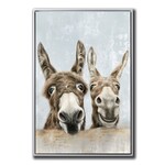 Streamlineart The Donkeys w/ floating frame 30 x 45