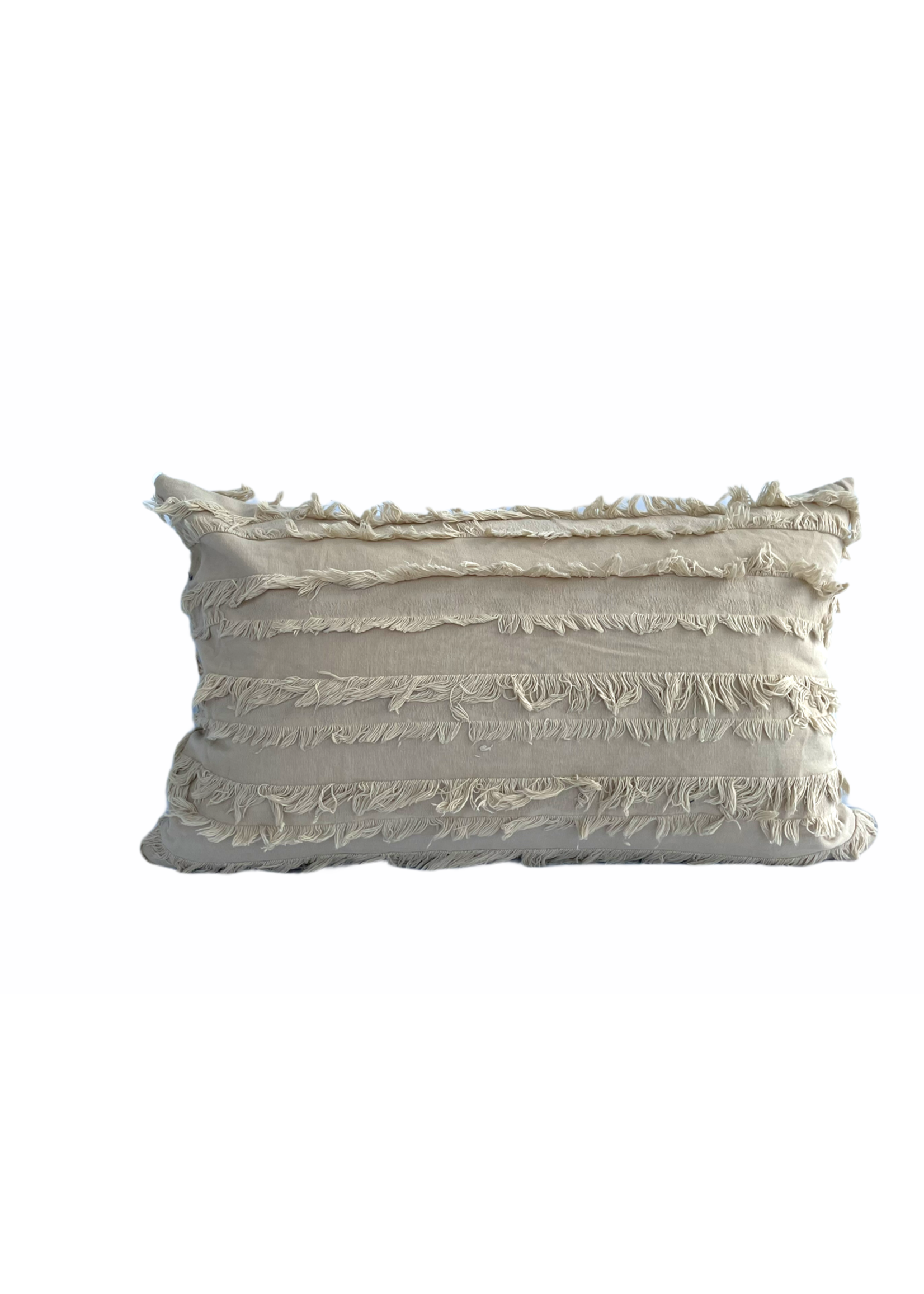 livia Pillow - Feather Fill - Beige - IND 12 1220P