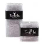 Twilight Real Wax Square Gray Rustic Candle 3"