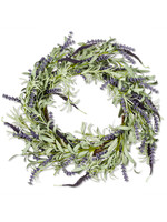 Abbott Lavender & Leaf Wreath - 20"D