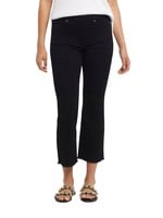 Tribal Audrey Pull-on Straight Crop Pant - Black - 6733O