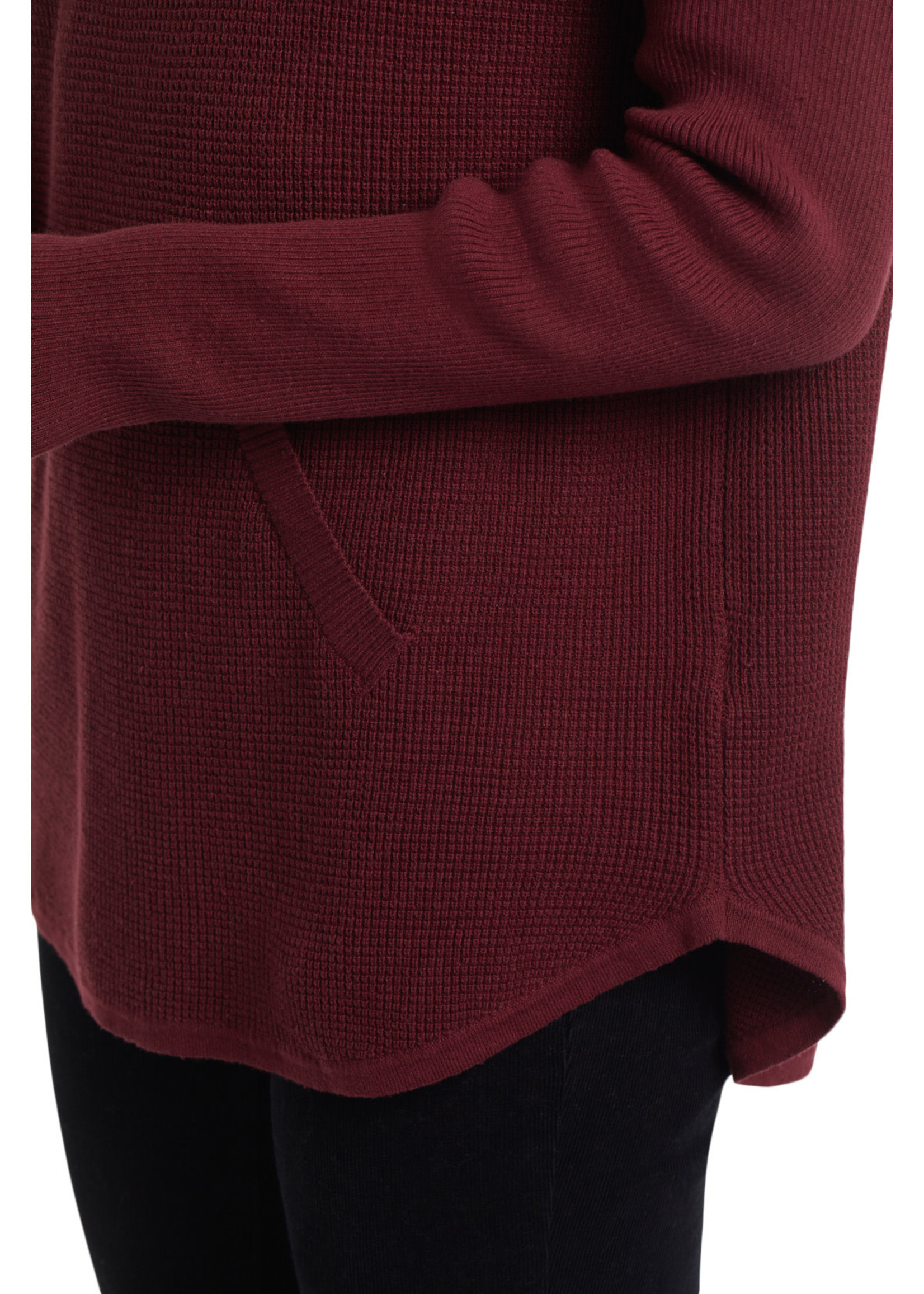 Tribal L/S Cowl Neck Sweater Merlot 4655O