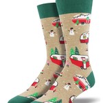 Socksmith Canada Inc Socksmith Canada - Graphic Cotton Crew - Christmas Campers (BRN)