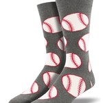 Socksmith Canada Inc Sockmith Canada - Graphic Cotton Crew - Out to the Ball Game (GRY)