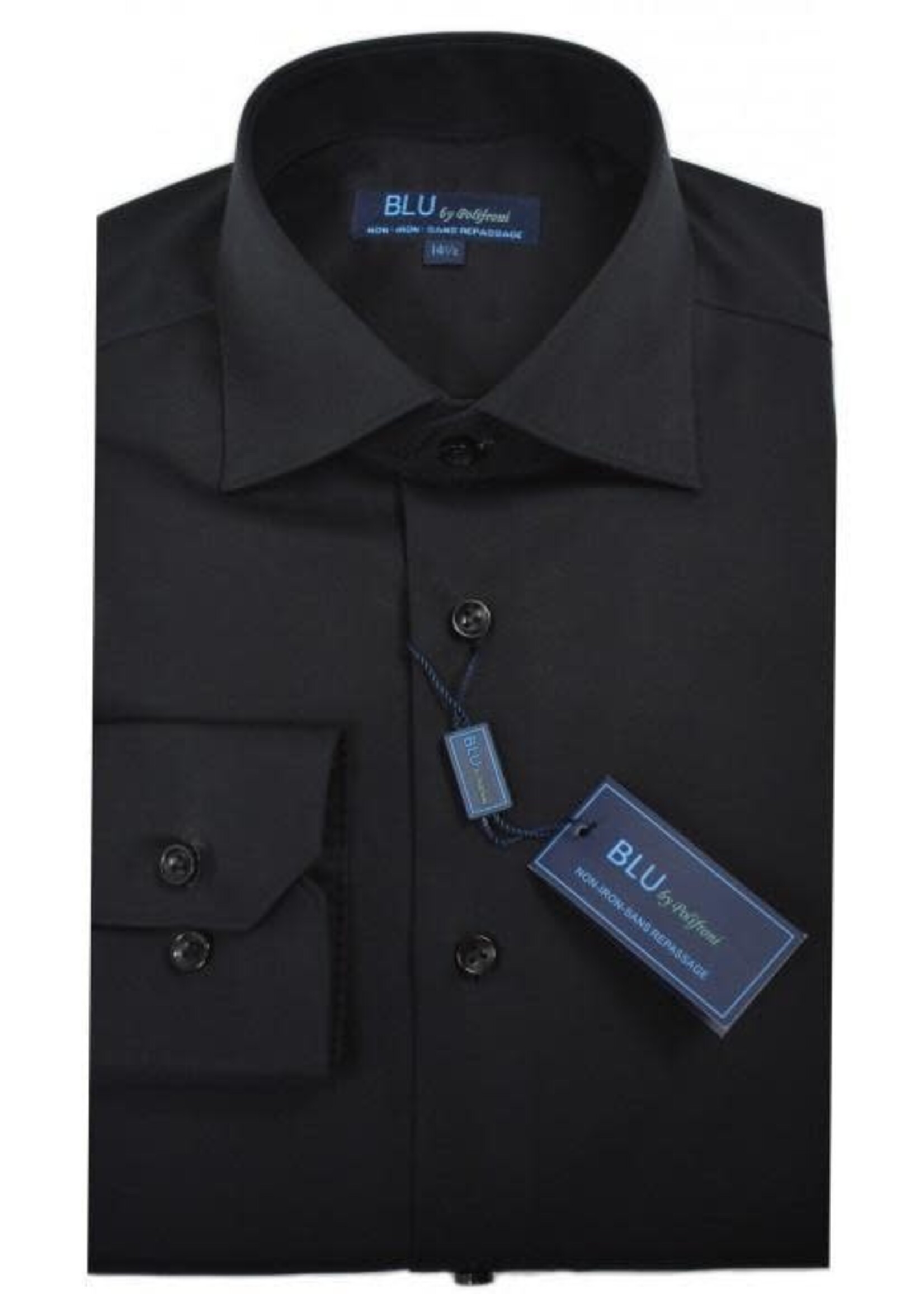 Polifroni Milano BLU by Polifroni Non-Iron Dress Shirt (Modern Fit)