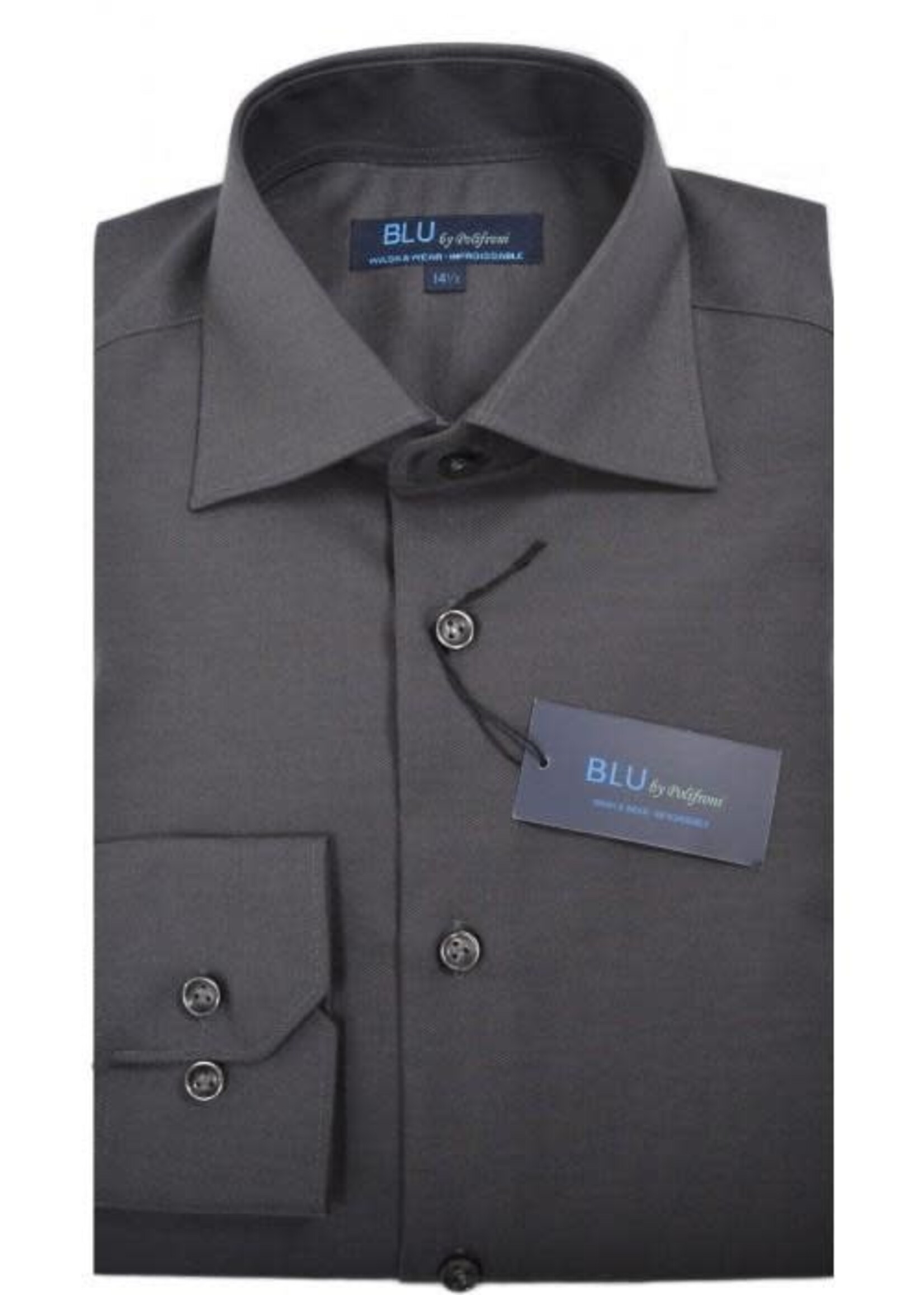 Polifroni Milano BLU by Polifroni Non-Iron Dress Shirt (Modern Fit)