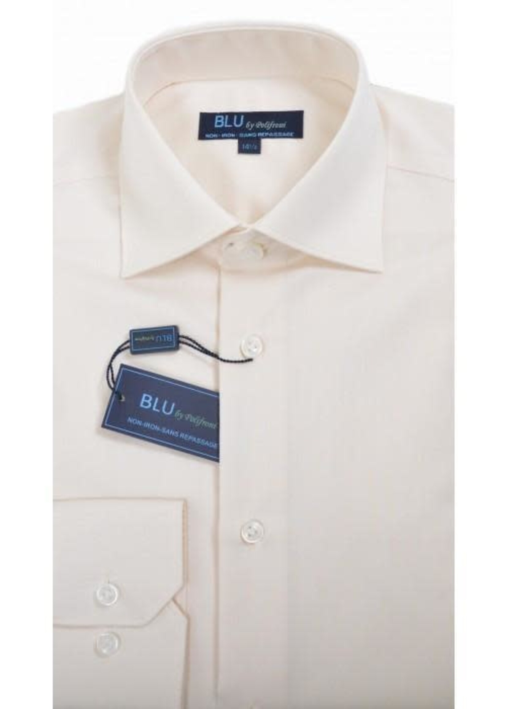 Polifroni Milano BLU by Polifroni Non-Iron Dress Shirt (Modern Fit)