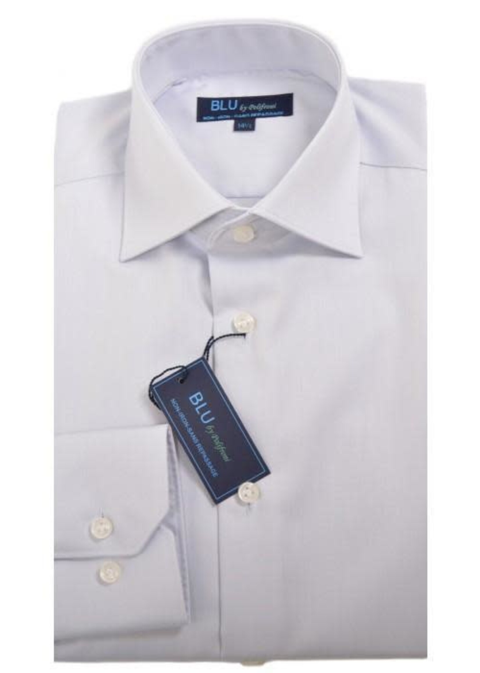 Polifroni Milano BLU by Polifroni Non-Iron Dress Shirt (Modern Fit)