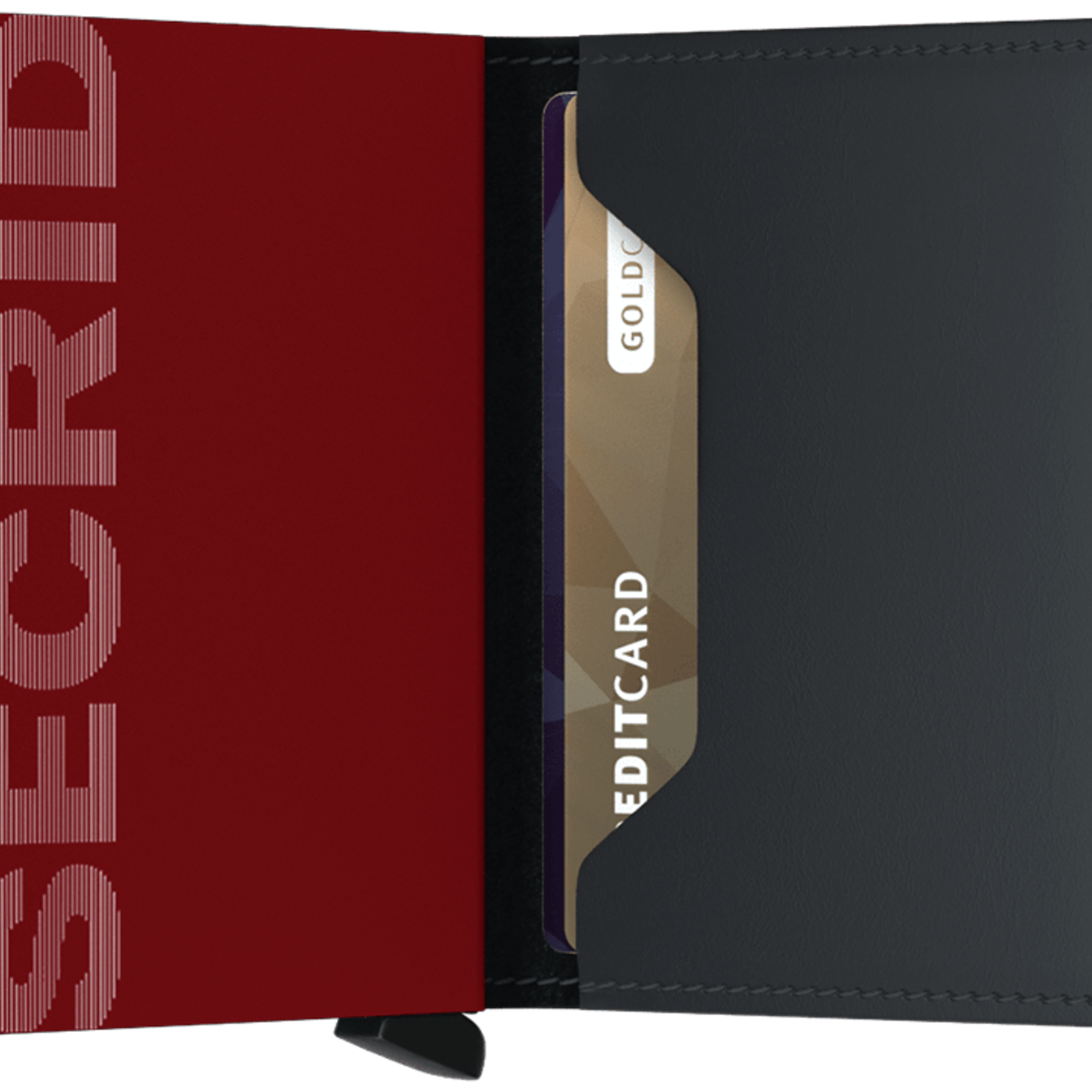 Secrid The "Slimwallet Matte" in Black & Red  by Secrid