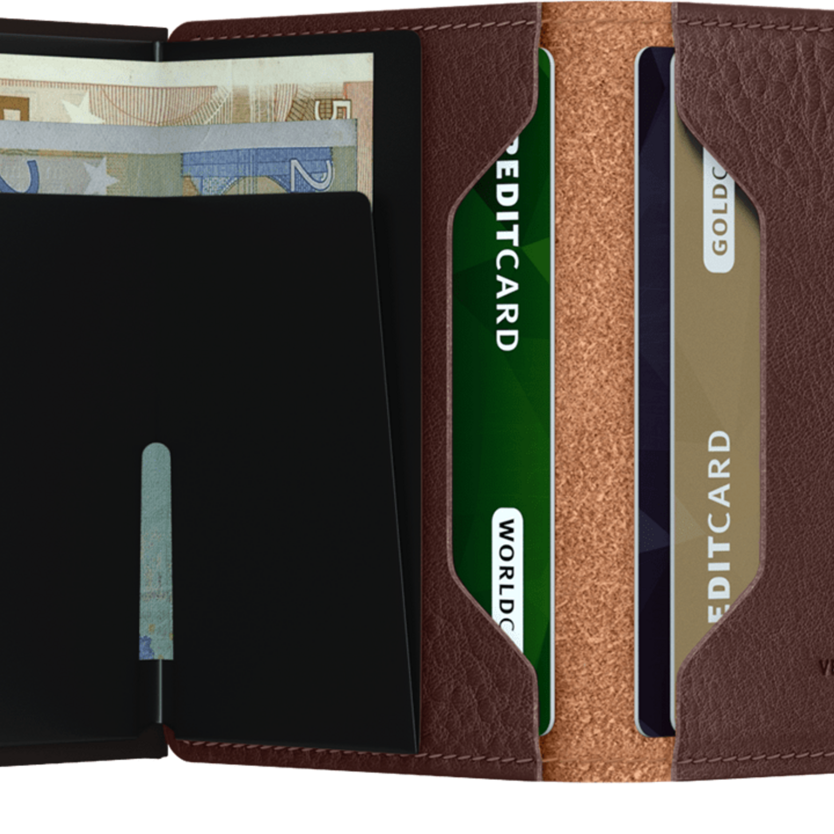 Secrid The "Slimwallet Veg"  in Espresso - Brown by Secrid