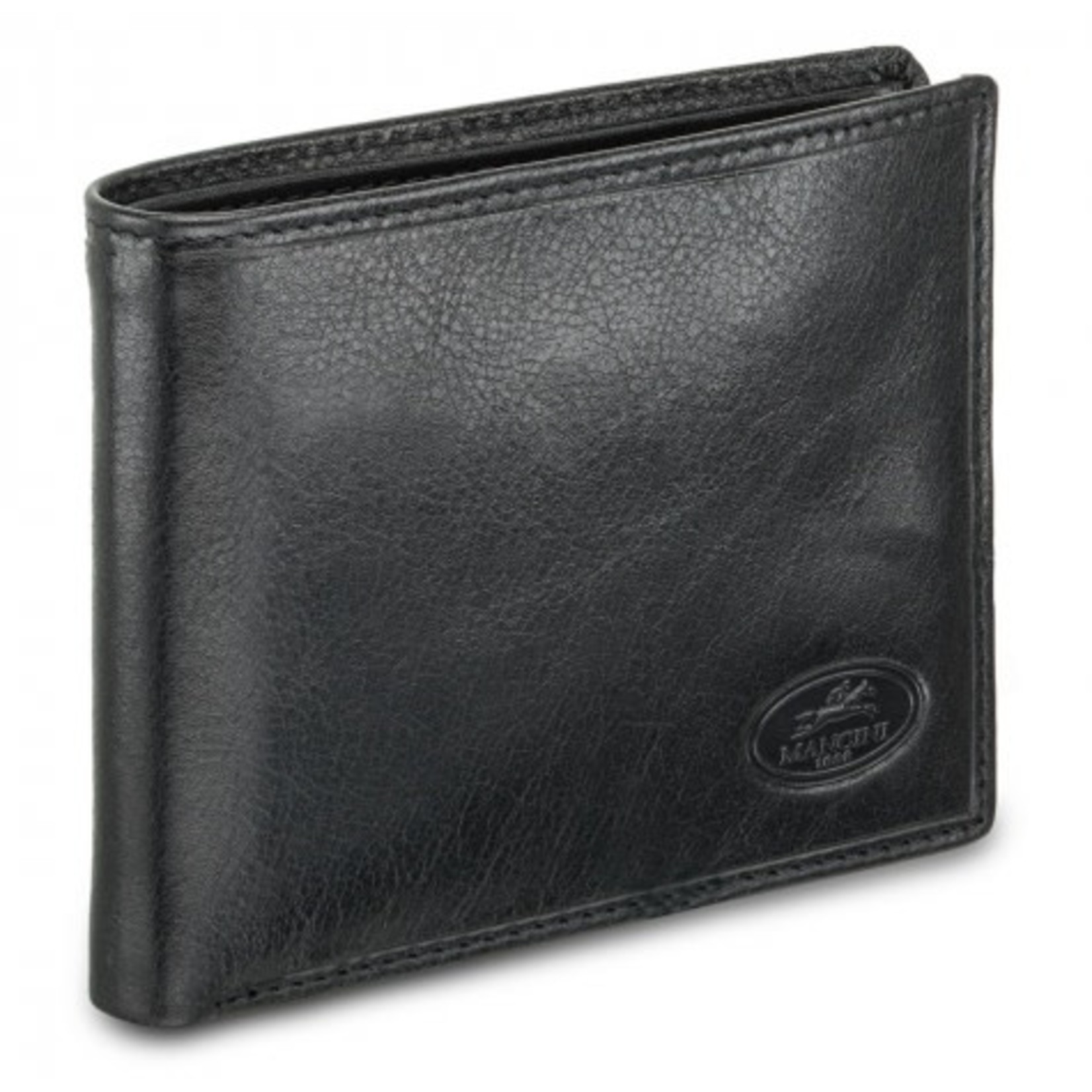 Mancini Men’s RFID Secure Classic Billfold Wallet - Black