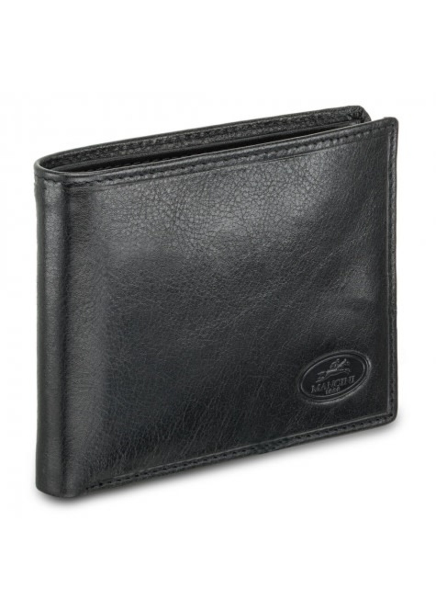 Mancini Men’s RFID Secure Classic Billfold Wallet - Black